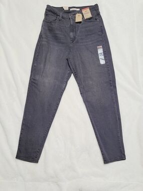 Levi's High Waisted Mom Jeans - Charcoal